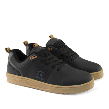 Tênis Qix Smash Preto e Chumbo Natural