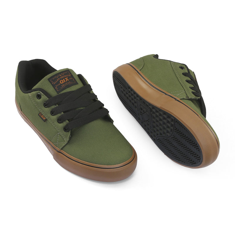 Tênis QIX Allan Mesquita Vulcan 07 - Verde Oliva Gum